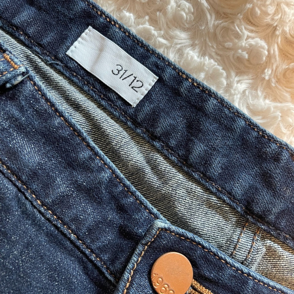 Y2K GAP Denim Cuffed Jean Summer Shorts Old Money Sz 31/12 - Picture 4 of 8